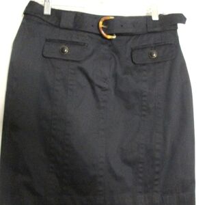 cotton skirt Belted Jones New York 10 Signature Petite